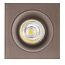 Mozes III brons inbouwspot 1x 5W LED GU10 dimbaar incl.