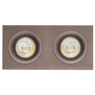 Fantasia Mozes III inbouwspot brons 2x GU10 dimbaar LED