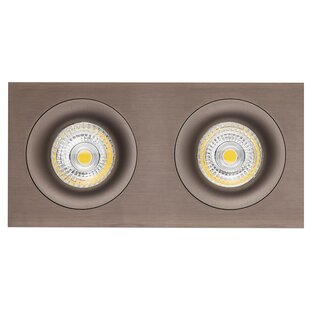 Mozes III brons inbouwspot 2x 5W LED GU10 dimbaar incl.