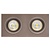 Mozes III bronzefarbener Einbaustrahler 2x 5W LED GU10 dimmbar inkl.