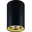 Fantasia Fantasia Zolan Deckenspot, schwarz-gold, GU10 5W LED dimmbar, 2700K warmweiß, IP20, H110mm