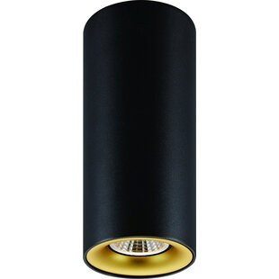 Fantasia Buto plafonnier cylindrique noir-or avec GU10