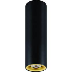 Buto h250mm negro 1x 5W LED GU10 regulable incl.