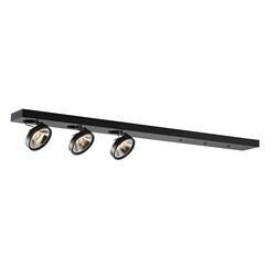 Mixo XL noir 3x AR111 (incl) base 1200mm pour suspensions