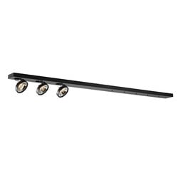 AEON-3 XXL base de techo negra 1800mm, 3x AR111 LED regulable