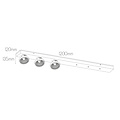 Fantasia Fantasia AEON-3 XL socle plafond blanc, 1200mm, pour 3x lampes LED AR111 (incl.), 2700K, Ra>80, IP20