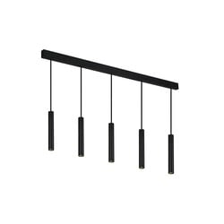 Fantasia Lopal suspension LED noire, 5 lumières dimmable