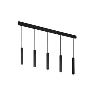 Fantasia Lopal LED-Pendelleuchte schwarz, 5-flammig dimmbar