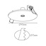 Fantasia  Base empotrada para colgante 90mm Ø75mm - blanco