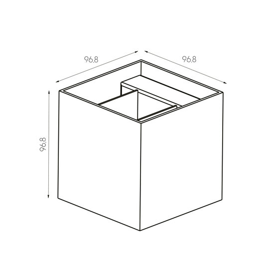 Aplique Koto negro G9 no incluido (máx. 40W)