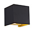 Fantasia Applique murale Fantasia Koto noire et or, culot G9 max. 40W, IP20, ampoule non incluse, 1 point lumineux