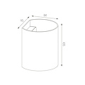Applique simple Dorada noir/or G9 excl (max 40W)