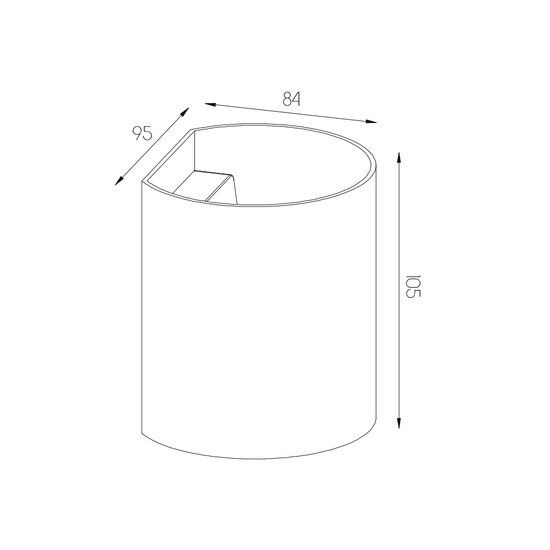 Applique simple Dorada noir/or G9 excl (max 40W)