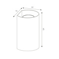Dorada double wall light white round 2xGU10 excl (max 50W)