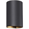 Fantasia Fantasia Radu black round wall light with 2x GU10 fitting (bulb excl., max 50W), IP20