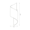 Fantasia Fantasia Hilde wall light in black / gold for G9 bulbs (excl.), width 80 mm, height 240 mm, IP20