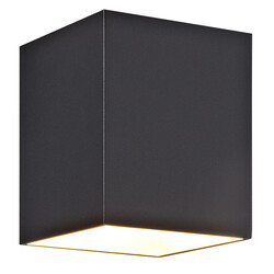 Mido square wall light black / gold square G9 excl (max 40W)