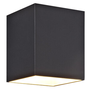 Fantasia Mido wall light black / gold square with G9 socket, excl.