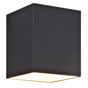 Mido vierkant wandlicht zwart / goud vierkant G9 excl (max 40W)