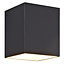 Fantasia Fantasia Mido eckige Wandleuchte in Schwarz / Gold für G9-Leuchtmittel (exkl.), Breite 82,5 mm, Höhe 102 mm, IP20