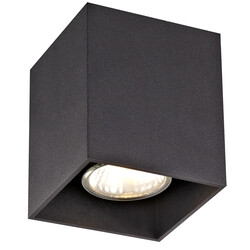 Barbara black ceiling light square 1xGU10 excl (max 50W)