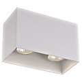 Fantasia Fantasia Barbara white rectangular ceiling light, 2x GU10 (max 50W, excl.), 165x82.5x95mm, IP20, 2 light points