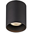 Barbara black round ceiling light 1xGU10 excl (max 50W)