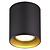 Barbara zwart en goud plafondlicht rond 1xGU10 excl (max 50W)