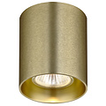 Fantasia Plafón Fantasia Barbara en oro cepillado, modelo redondo con casquillo GU10 (bombilla no incl., máx. 50W), diámetro 8 cm