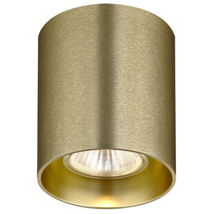 Barbara gold ceiling light brushed round 1xGU10 excl (max 50W)