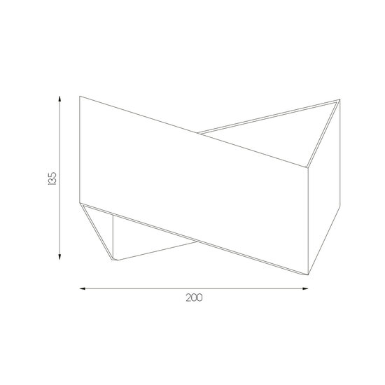 Aplique Elio negro / dorado 2xG9 excl (máx. 40W)