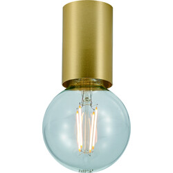 Bea small ceiling light brushed gold, 1x E27 excl (Ø56x90)