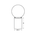 Fantasia Fantasia Bea lampe de table blanche pour ampoule E27 (max 40W, non incluse), diamètre 56 mm, hauteur 80 mm, IP20