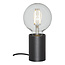 Bea petite lampe de table noire 1x E27 excl (Ø56x80)