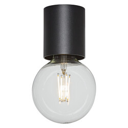 Plafón Bea grande negro 1x E27 no incluido (Ø80x84)