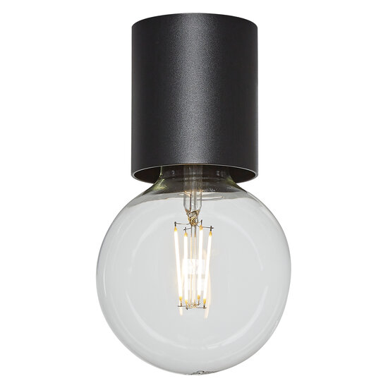 Fantasia Fantasia Bea plafón grande negro para bombilla E27 (máx. 40W, no incluida), diámetro 80 mm, altura 84 mm, IP20
