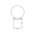 Bea große weiße Tischlampe 1x E27 exkl. (Ø80x84)