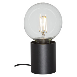 Bea grande lampe de table noire 1x E27 excl (Ø80x84)