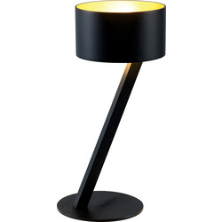 Lampe de table Mano noir/or G9 excl
