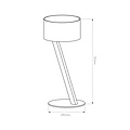Mano table lamp black/gold G9 excl