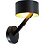 Fantasia Applique murale Noma noir/or, douille G9, sans ampoule