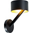 Mano wall light black/gold G9 excl