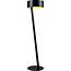 Fantasia Lámpara de pie Fantasia Noma negro/oro – altura 160 cm, diámetro 40 cm, casquillo E27 máx. 60W, bombilla no incluida