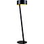 Fantasia Lámpara de pie Noma negro/oro, altura 160 cm, diámetro base 40 cm, casquillo E27 máx. 60W, sin bombilla