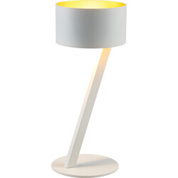 Noma table lamp white/gold, G9 socket, bulb not included