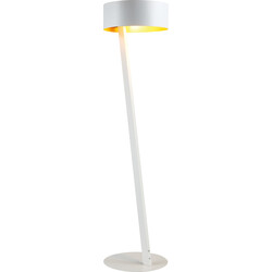 Lámpara de pie Fantasia NOMA blanco/oro E27 excl.