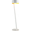 Lampadaire Mano blanc/or E27 excl