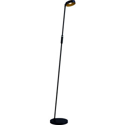 Lampadaire Bora LED 12,5W noir / or