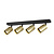 Fantasia Fantasia Tabor ceiling spot 4-light GU10 black/brushed gold