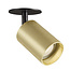Tabor 1L recessed spotlight with tube GU10 (excl) black + brushed gold